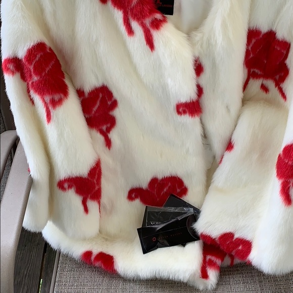 ⭐️⭐️❤️ADRIENNE LANDAU FAUX FUR JACKET ❤️⭐️⭐️ - Picture 5 of 8